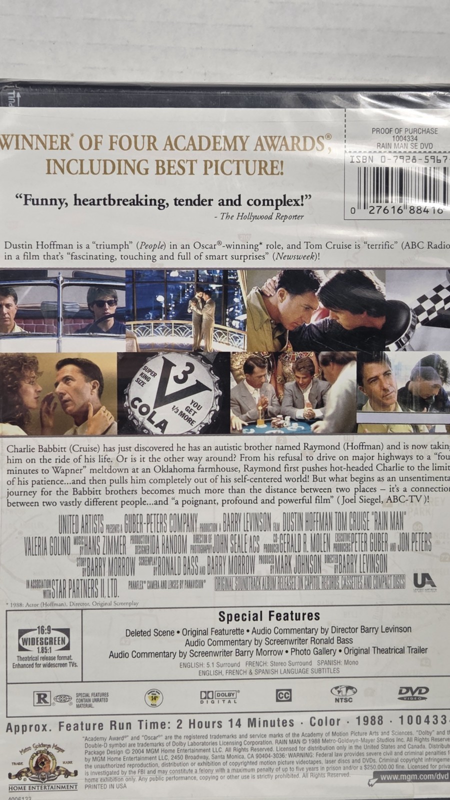 Rain Man – Special Edition (DVD, 1988) Tom Cruise BRAND NEW