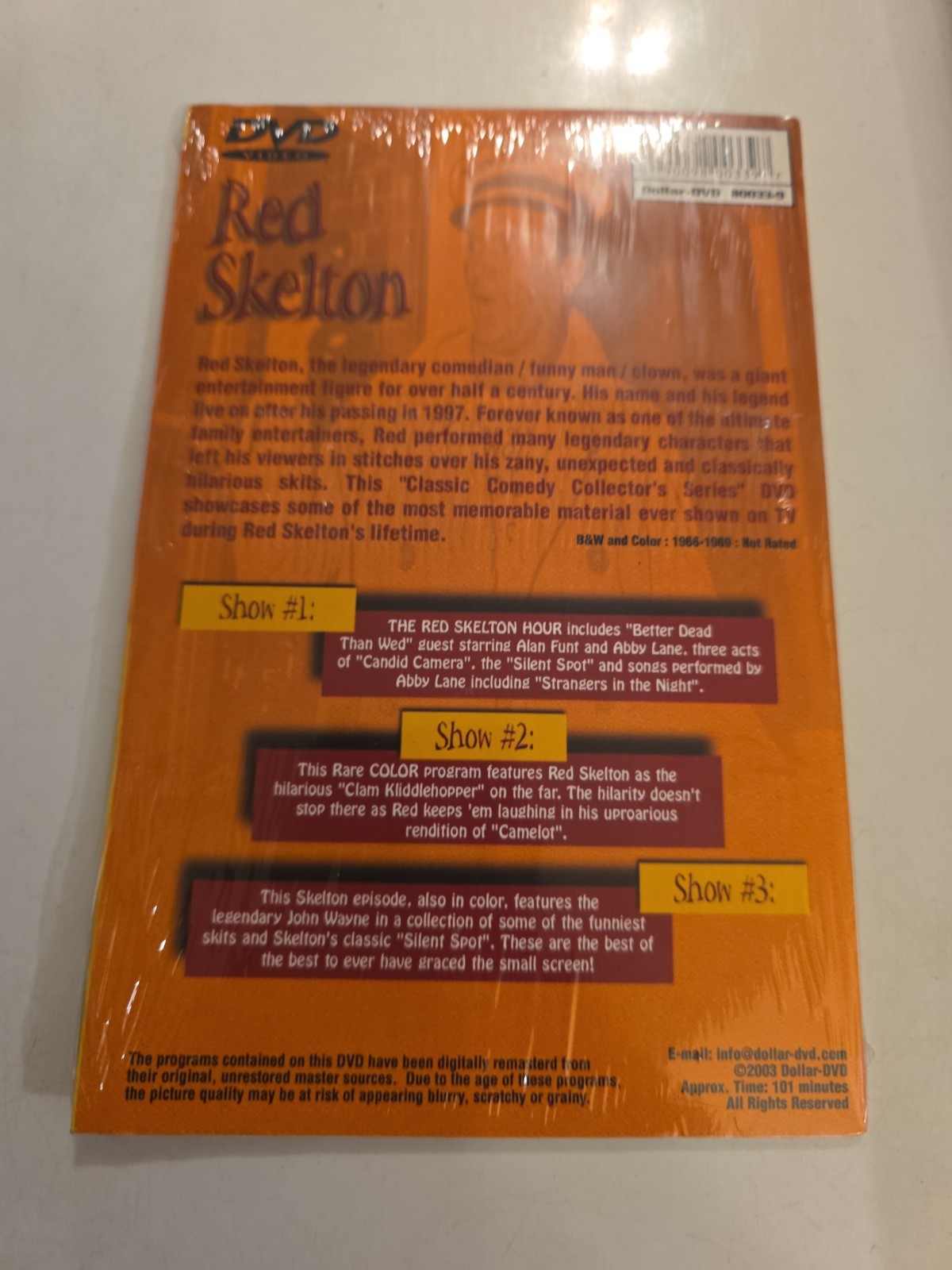 Red Skelton Vol. 2 (DVD, 2003 Cardboard Case) Classic Comedy Collector’s Series