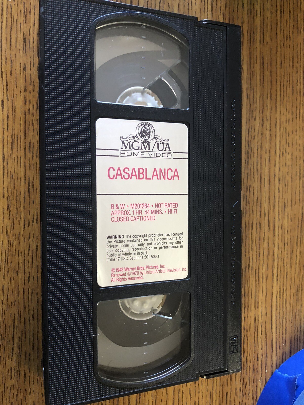 CASABLANCA – (VHS, 1994) – Humphrey Bogart, Ingrid Bergman