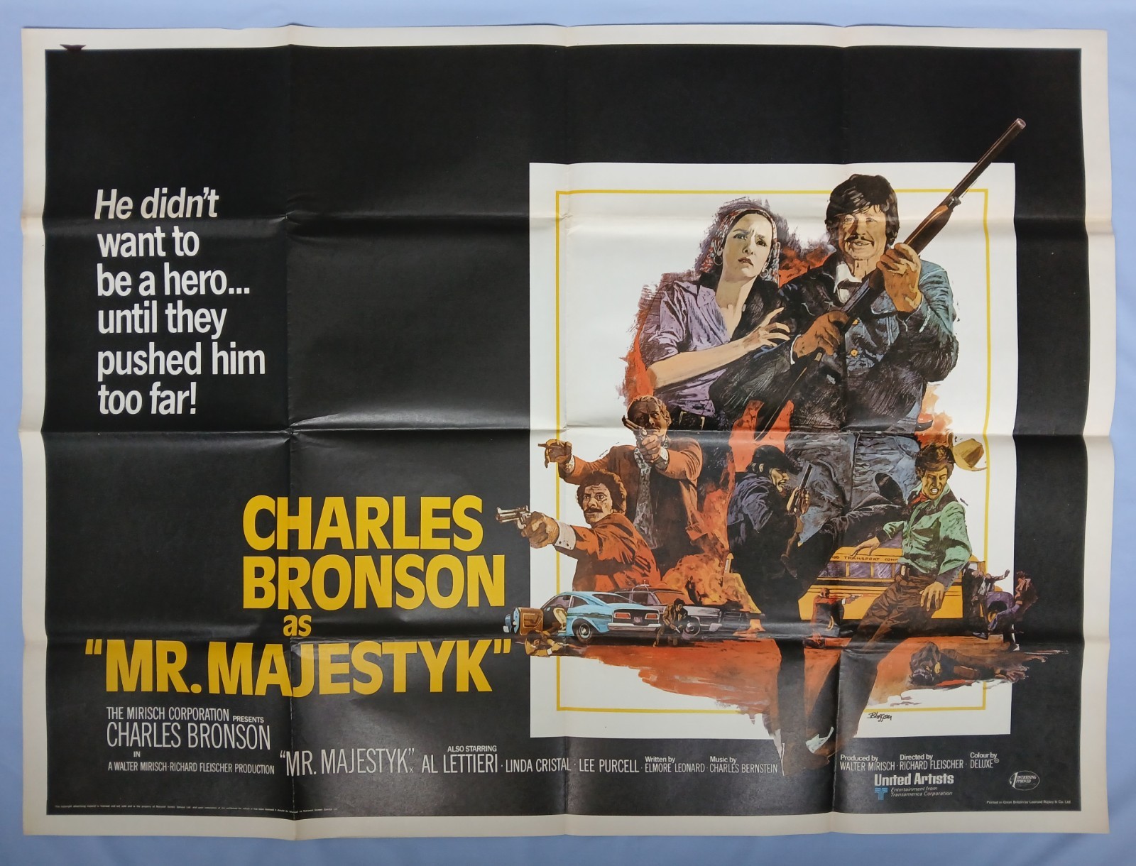MR MAJESTYK (1974) original UK quad poster – Charles Bronson