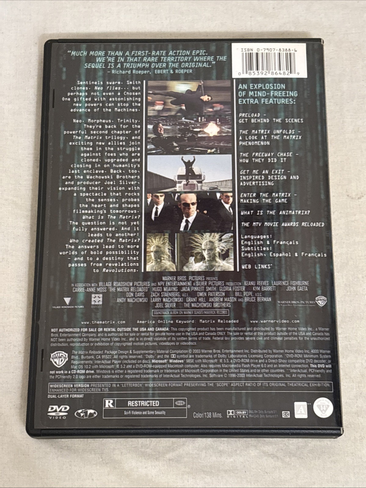 The Matrix Reloaded (DVD, 2003)