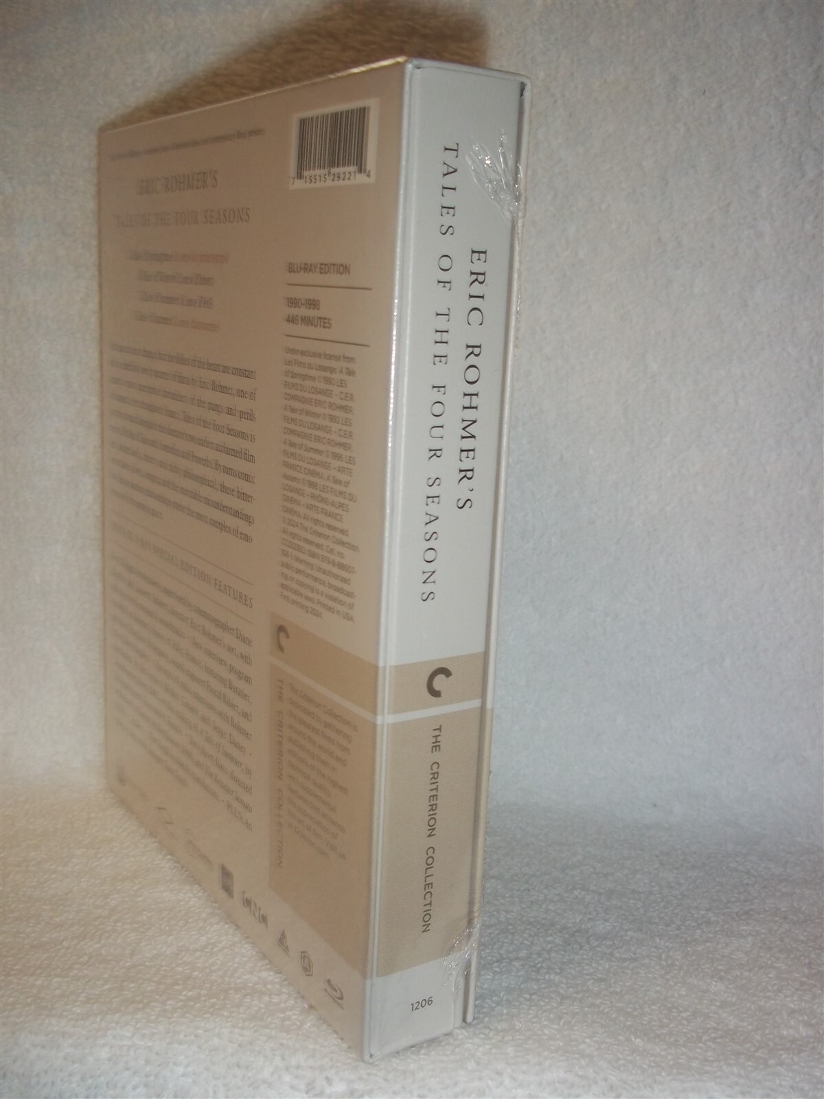 Tales Of The Four Seasons (Blu-ray, 2024, CRITERION, 4-DISC) NEW Eric Rohmers