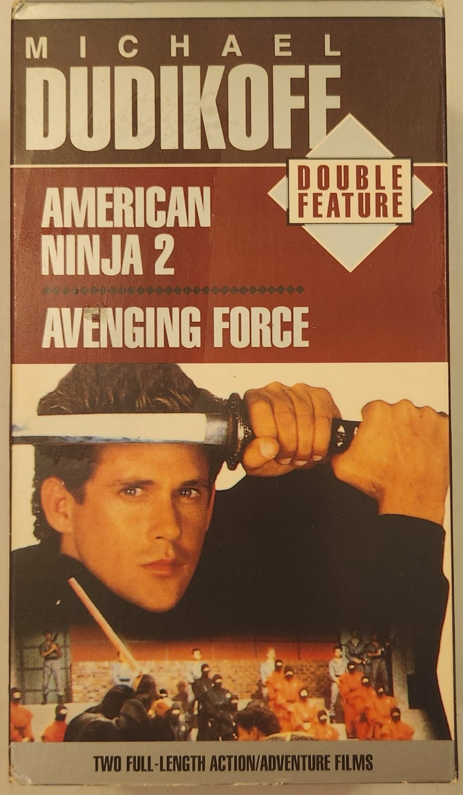 MICHAEL DUDIKOFF: Double Feature American Ninja 2 Avenging Force VHS 1995