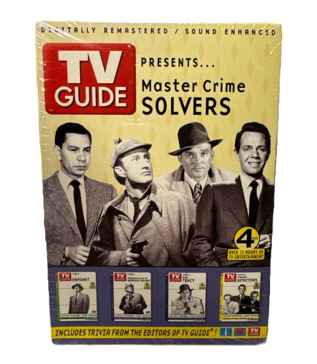 TV GUIDE PRESENTS – Master Crime Solvers – 4 Disc Box Set DVD NEW/SEALED