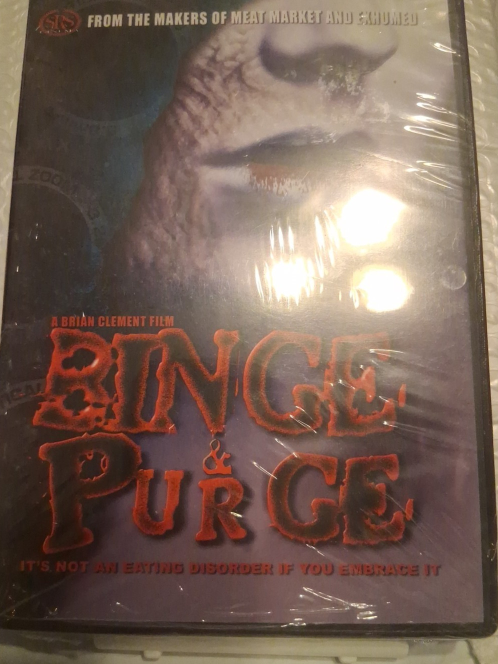 Binge and Purge – DVD – CULT HORROR – BRAND NEW – FACTORY SEALED-Brian Clement