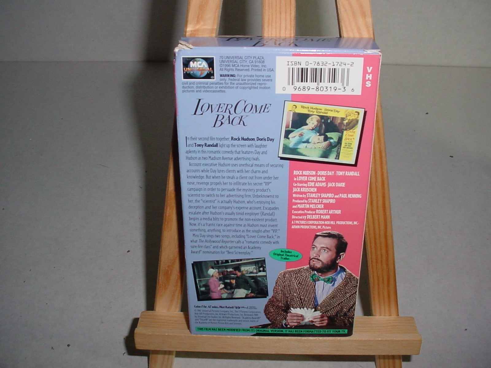 Lover Come Back (VHS, 1996) Universal Pictures Comedy Classics
