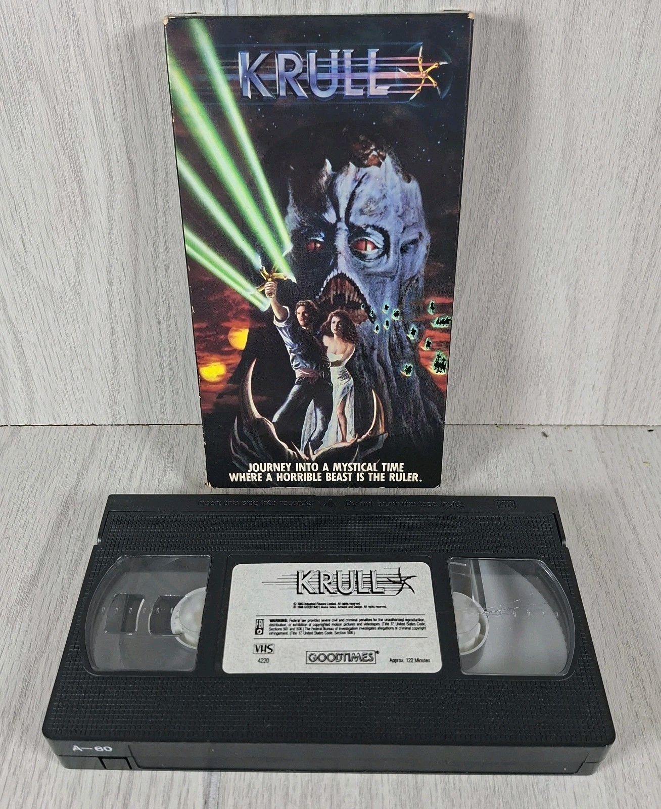 Krull VHS Sci-fi Cult Classic GoodTimes Home Video Movie w/ Sleeve