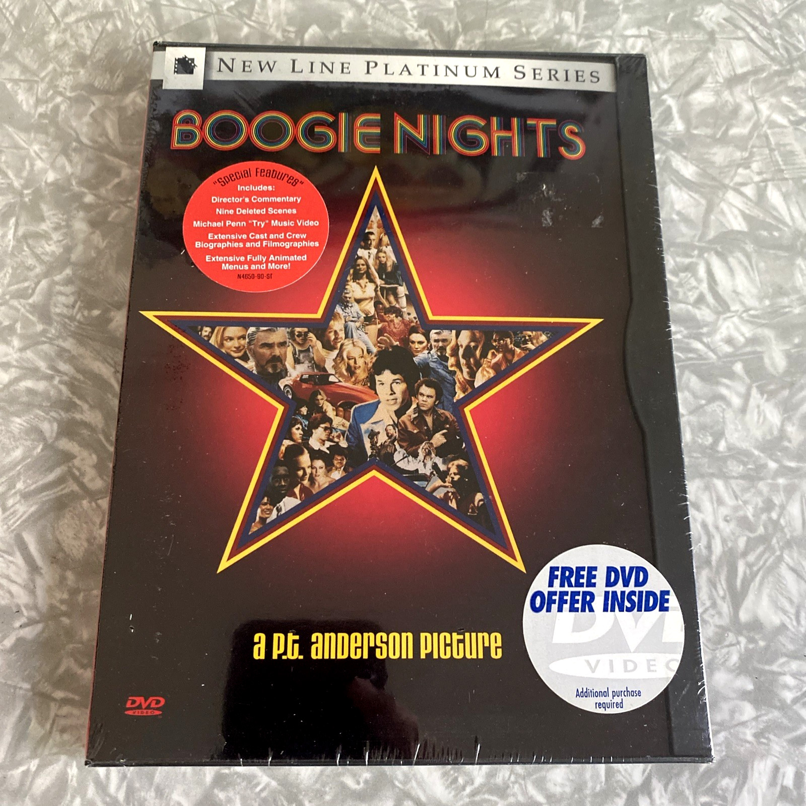 NEW Boogie Nights DVD w/ Paul Thomas Anderson Commentary Deleted Scenes SEALED