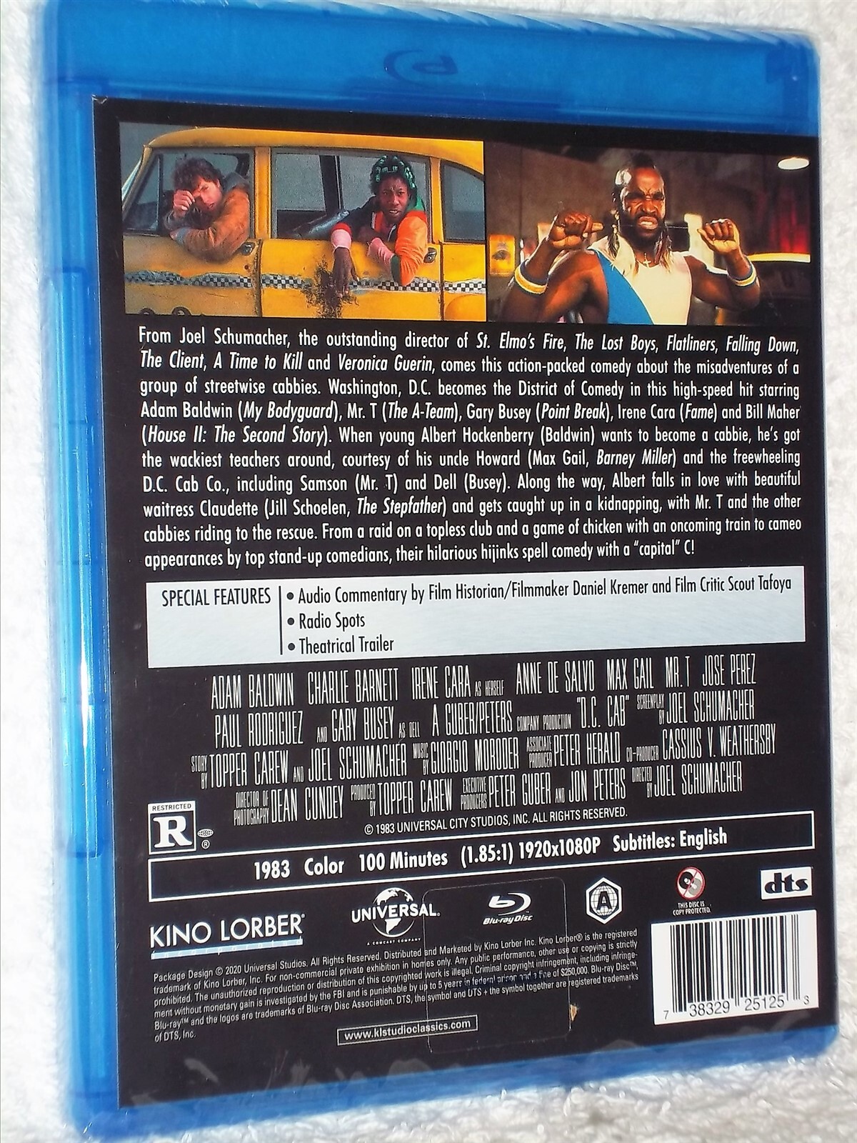 D.C. Cab [1983] (Blu-ray, 2020) NEW Max Gail Adam Baldwin Mr. T Charlie Barnett