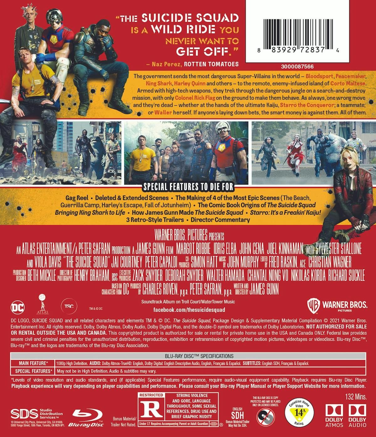 The Suicide Squad Blu-ray Tara Strong NEW