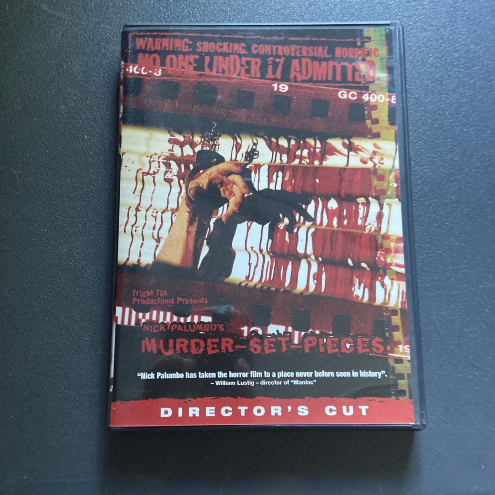 MURDER SET PIECES – DVD 2004 Unrated Director’s Cut – Rare -ToeTag Pictures