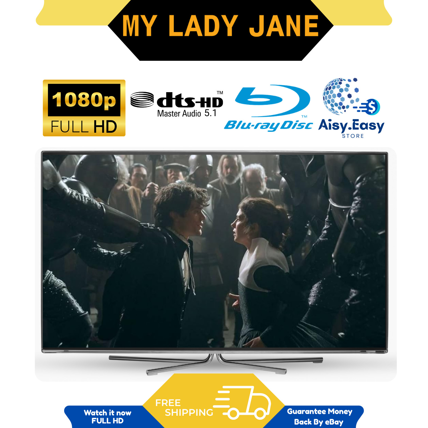My Lady Jane Complete Season 1 Drama Comedy Romance History Region Free Blu Ray