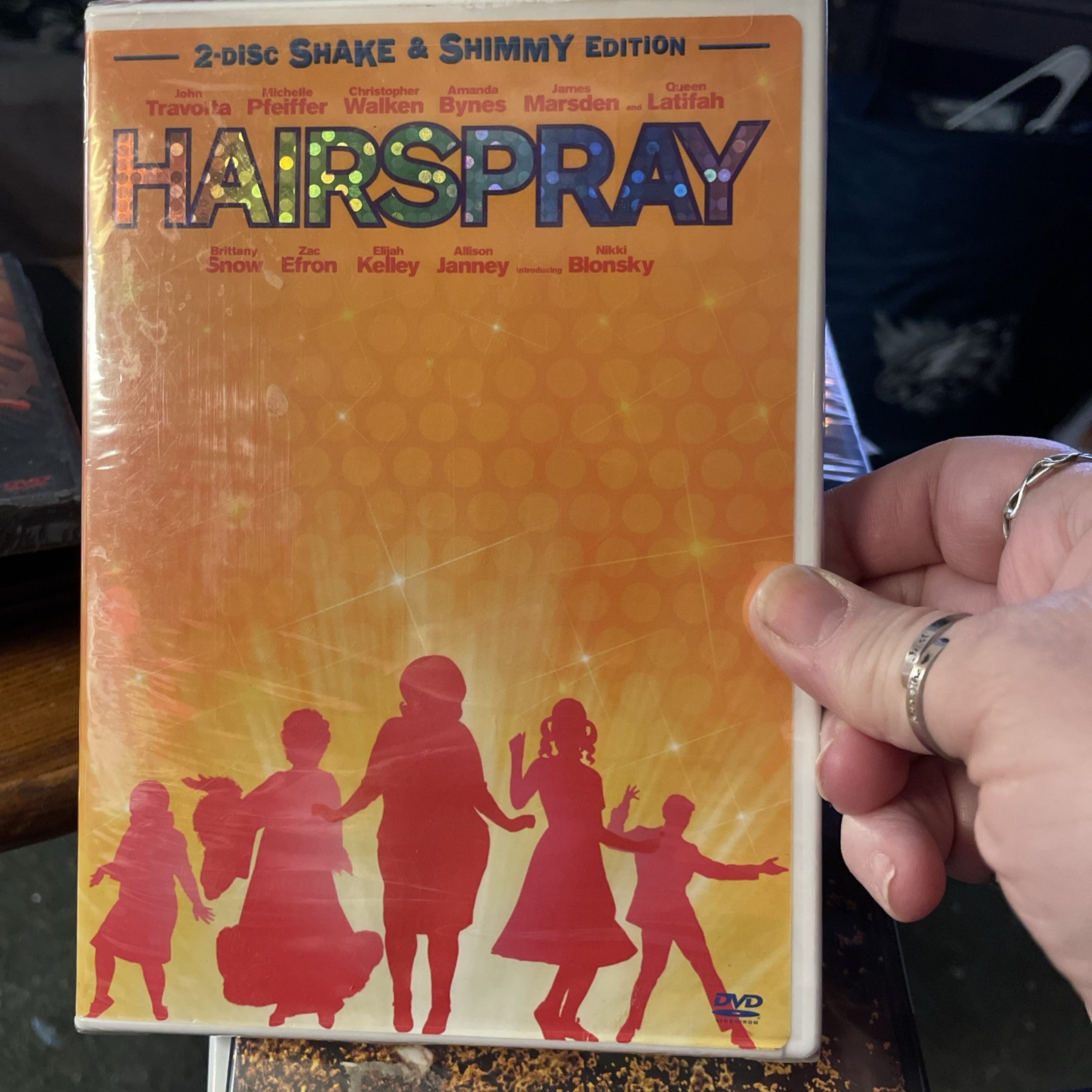 3 Brand New Sealed DVDs Hairspray/Seabiscuit/Field Of Dreams