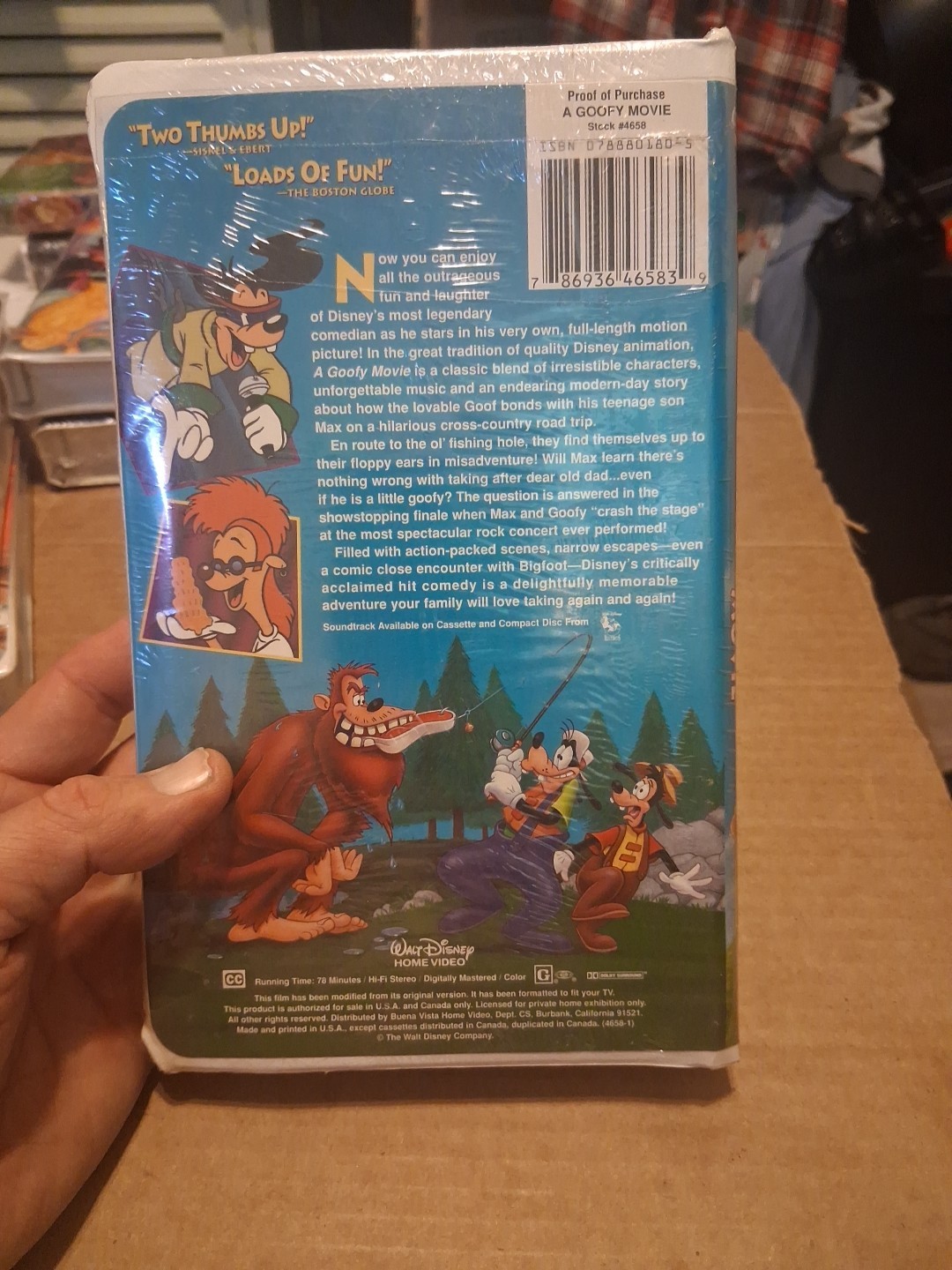 Walt Disney A Goofy Movie Sealed New NOS VHS Tape Free US Shipping
