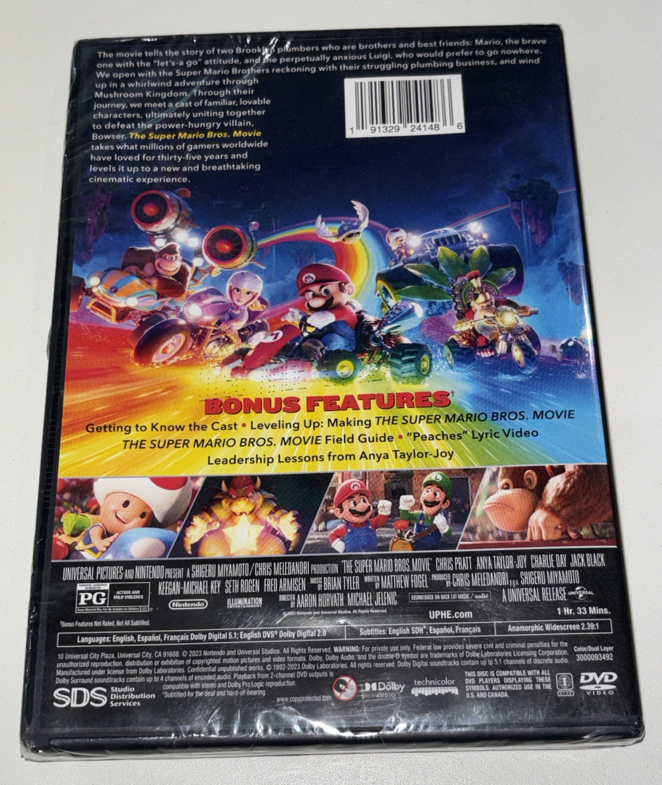 The Super Mario Bros. Movie: Power Up Edition (DVD, 2023) NEW & SEALED