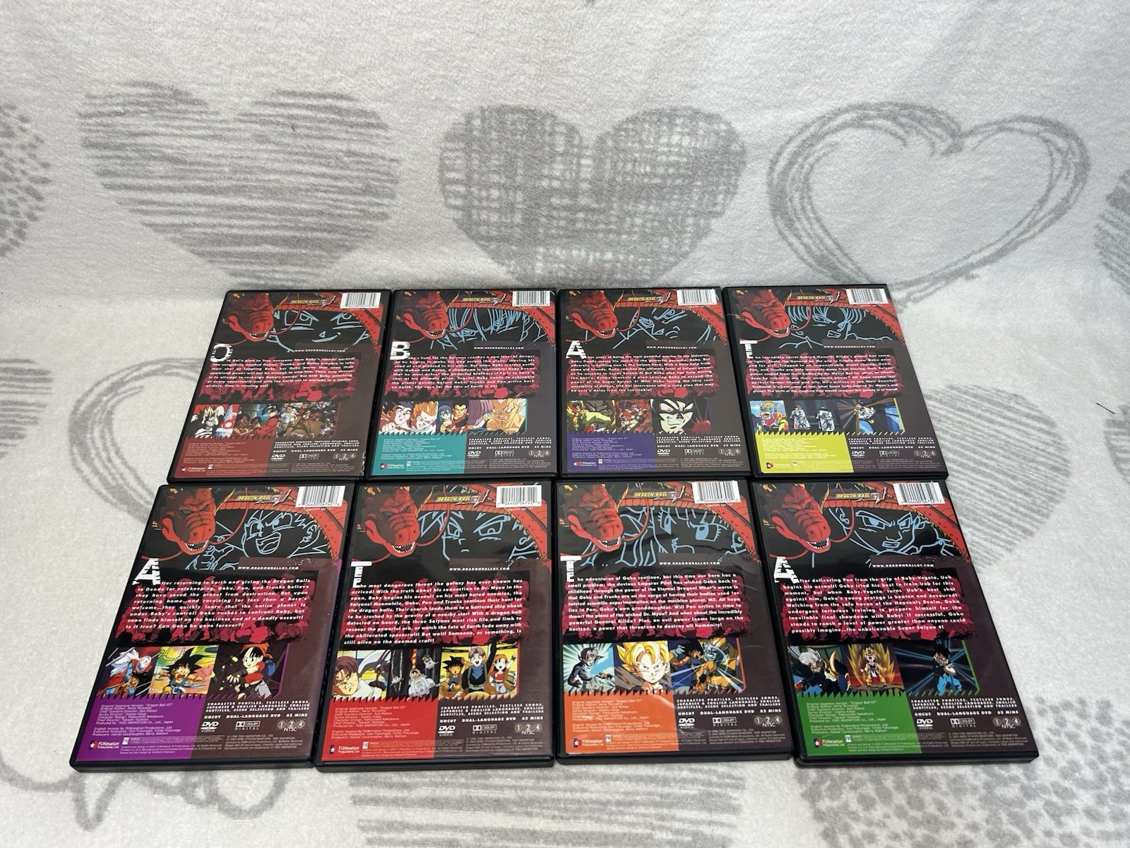 Dragon Ball GT Uncut DVD’s volumes 1-8 in great conditions