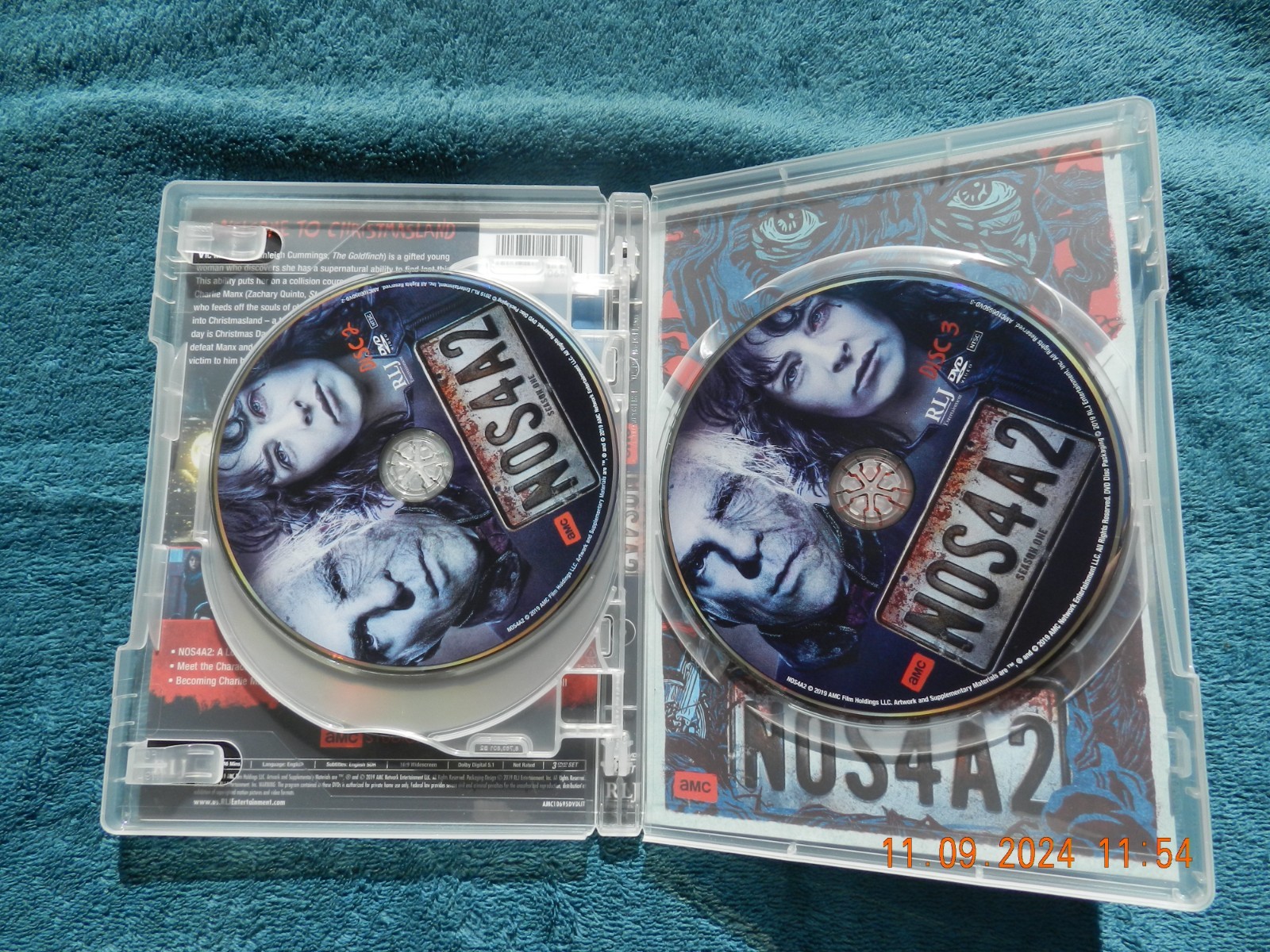 LEAVE ME BLOOD & COOKIES NOS4A2 Zachary Quinto COMPLETE S1-2 DVD AUTHENTIC