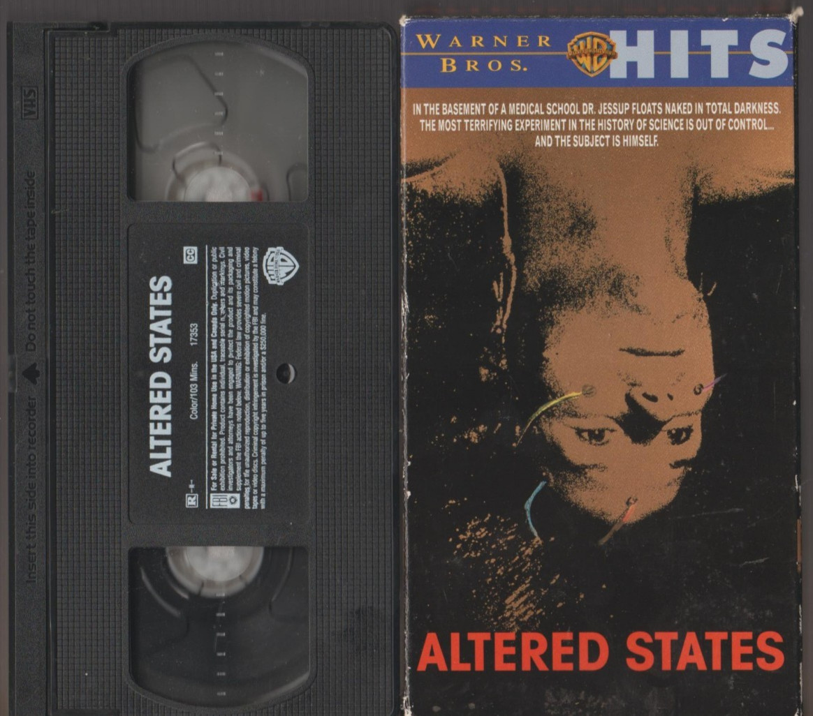 Altered States (VHS, 1999) William Hurt – Horror Sci Fi Cult