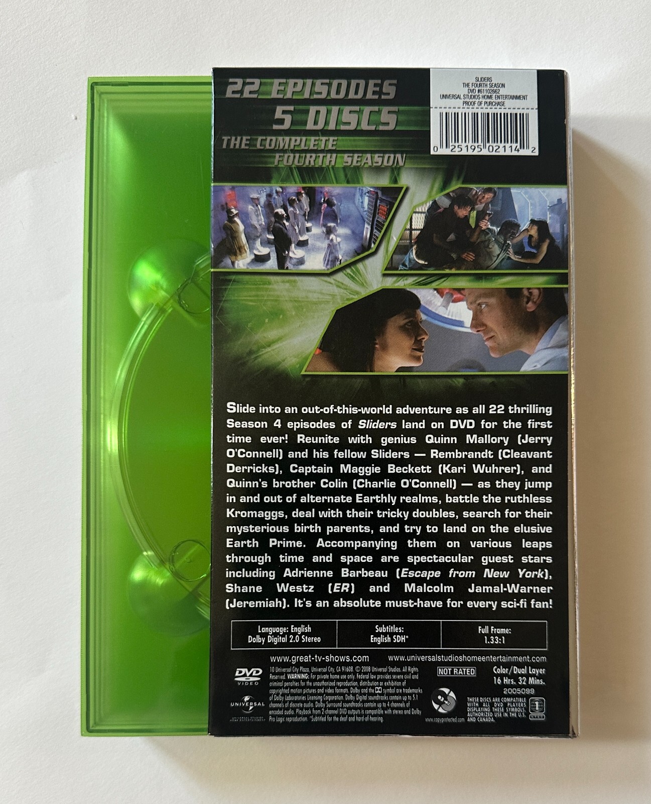 SLIDERS The Fourth Season 4 – 22 Episodes | 2008 5-Disc DVD Set – VG+/VG