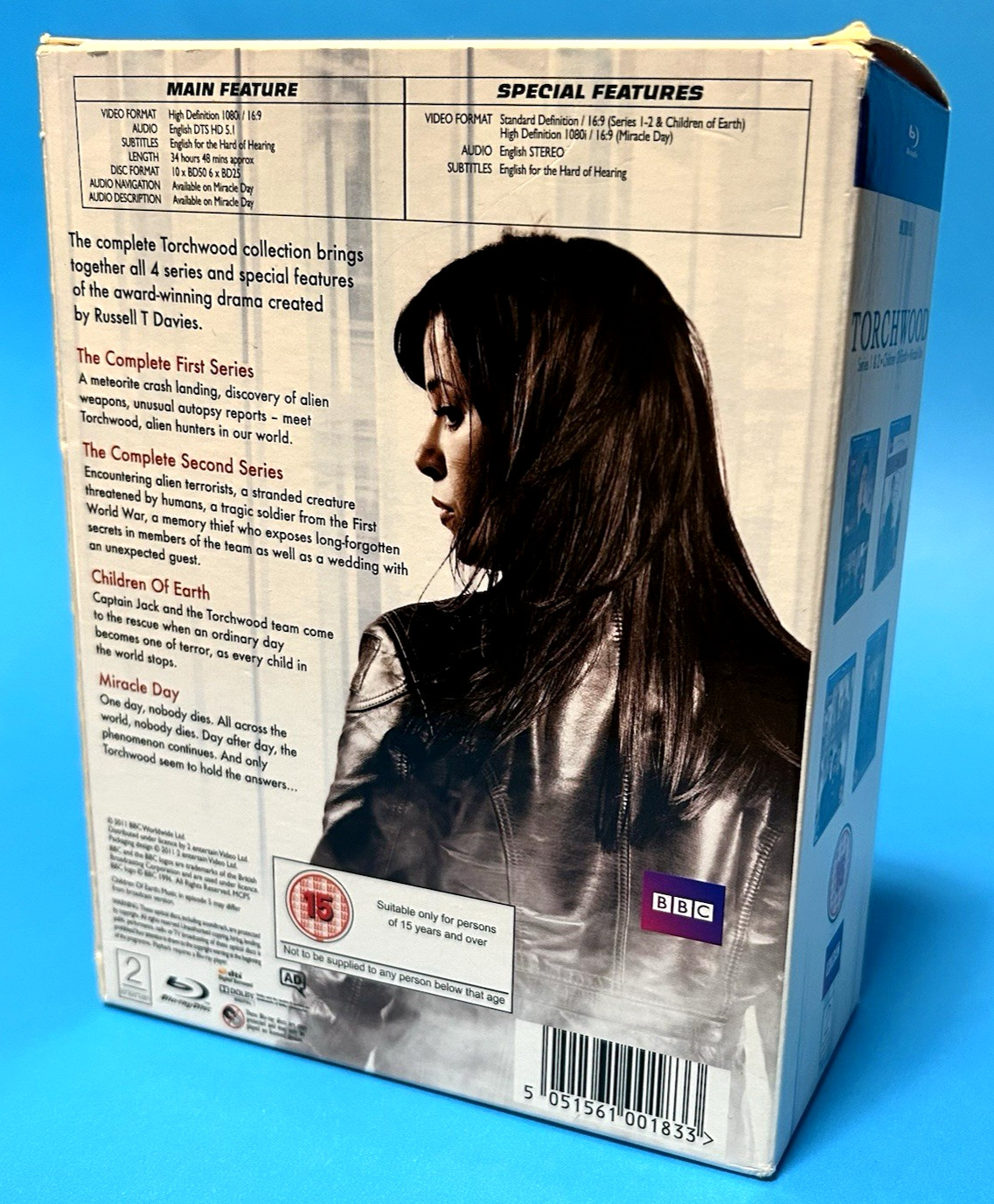 Torchwood: Series 1-4 (Blu-ray, 16-disc, 2011, BBC) ’06-’11 SCI-FI ADVENTURE TV