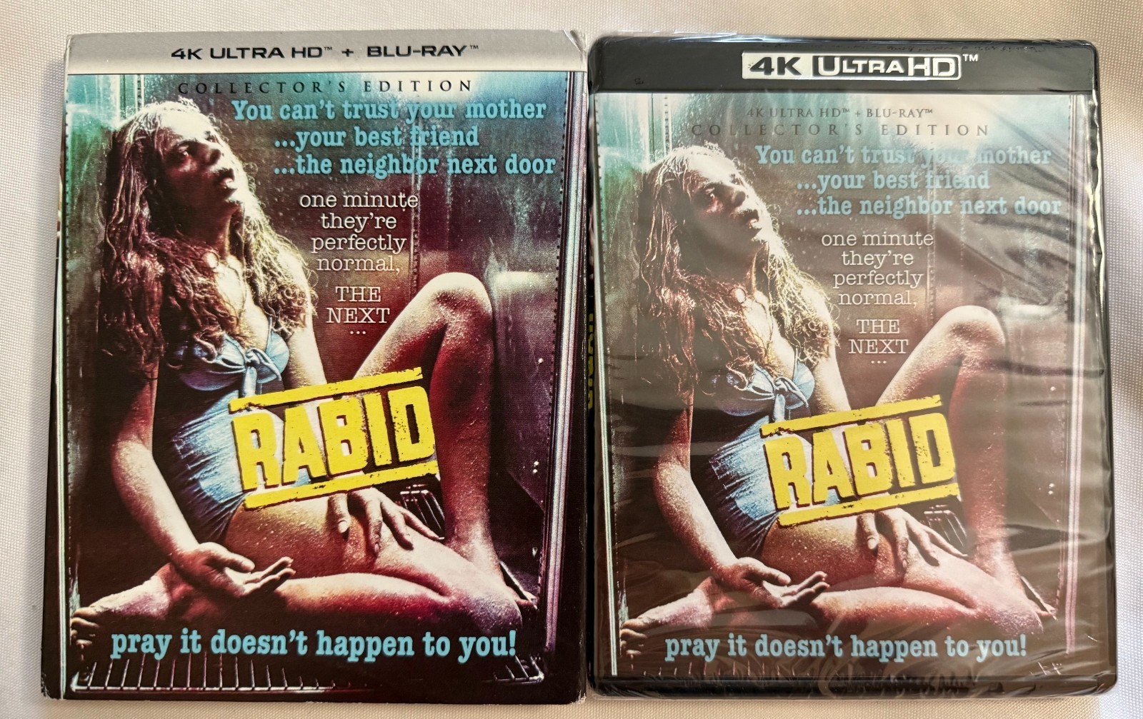 Rabid (Collector’s Edition) [New 4K UHD + Blu-ray] Sealed (Slipcase shows wear)