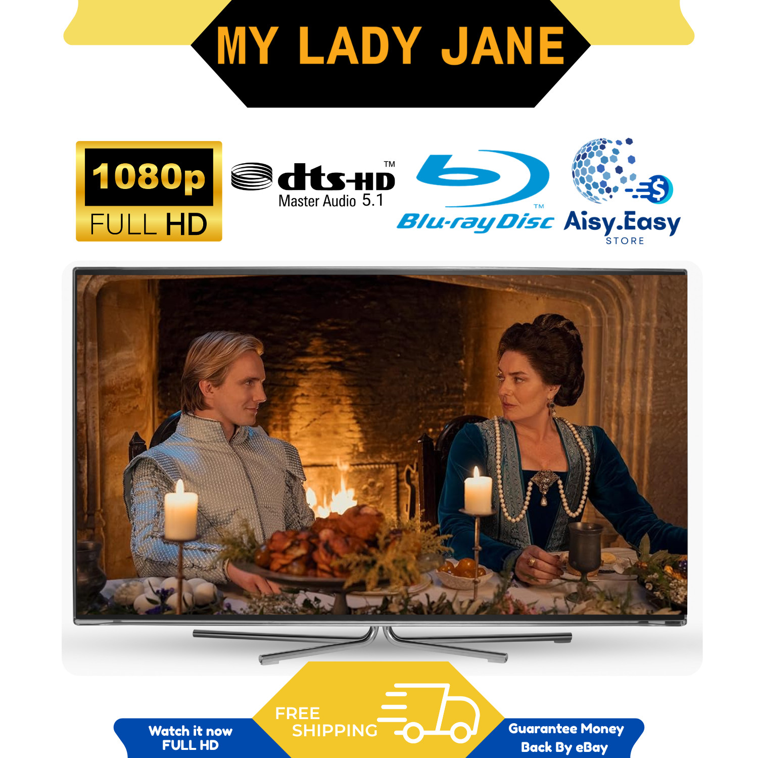 My Lady Jane Complete Season 1 Drama Comedy Romance History Region Free Blu Ray