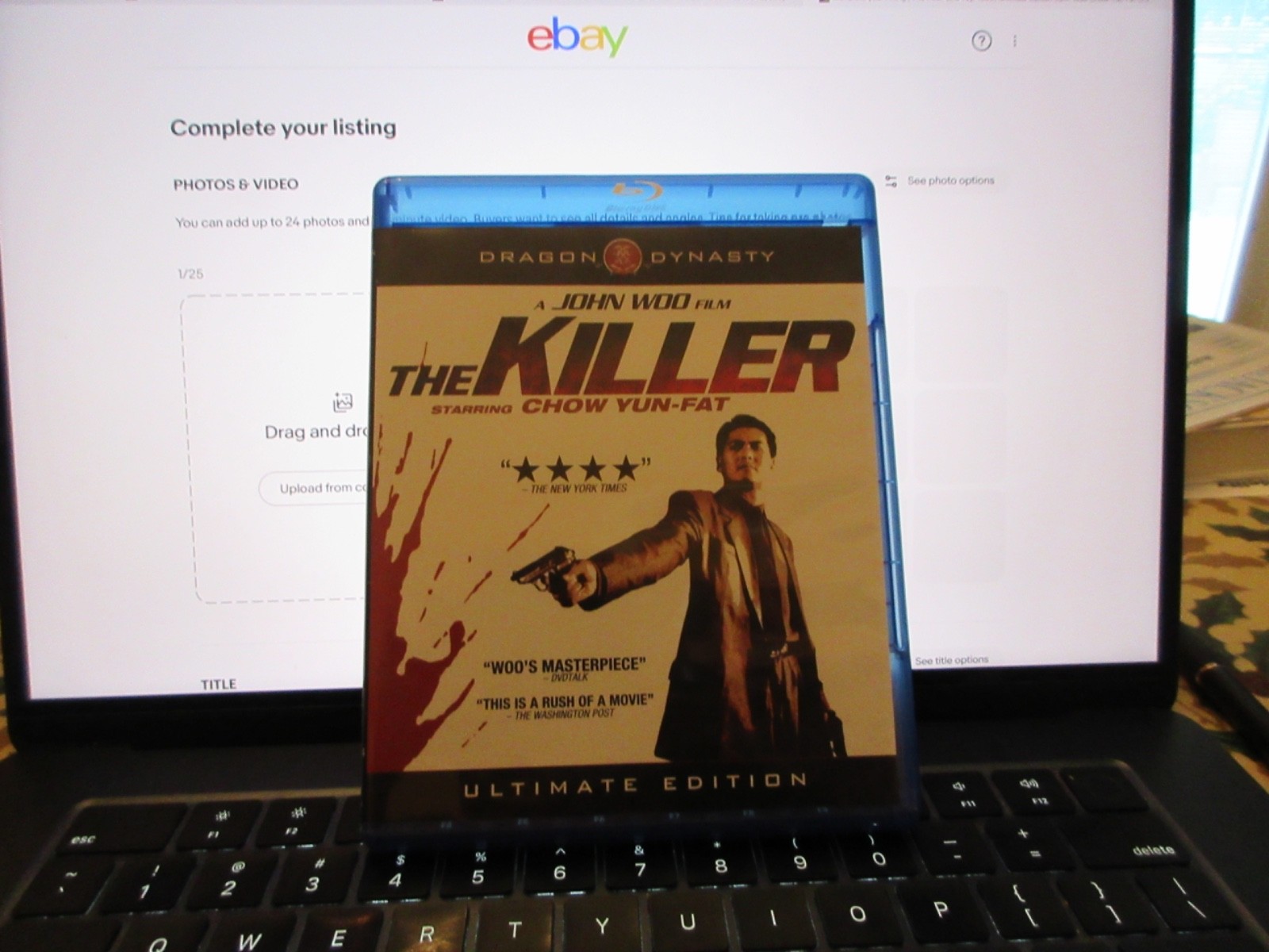 The Killer (Blu-ray, 1989) Ultimate Edition John Woo Chow-Yun Fat OOP