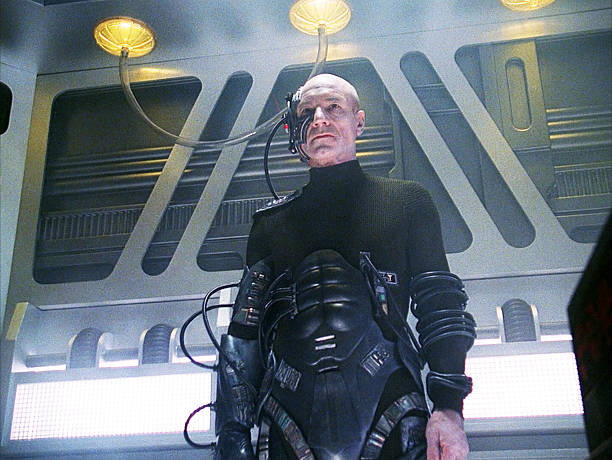 Patrick Stewart as Captain Jean-Luc Picard in Star Trek 1990 TV Old Photo 9