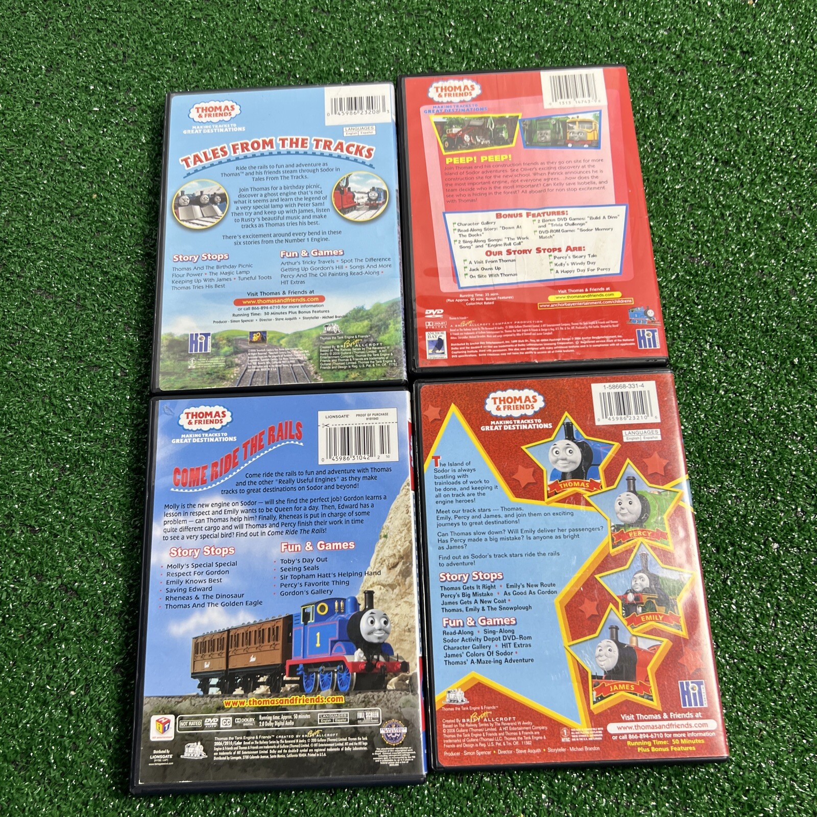 Lot Of 4 Thomas & Friends DVD Come Ride The Rails See Description For All Titles