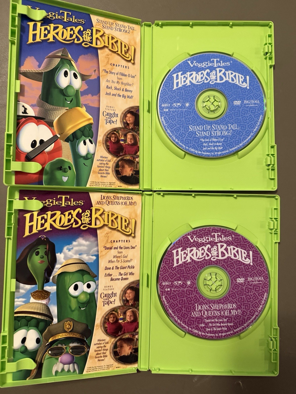 Big Idea VeggieTales: Heroes of the Bible! 2-Disc DVD Set, Approx. 75 Min