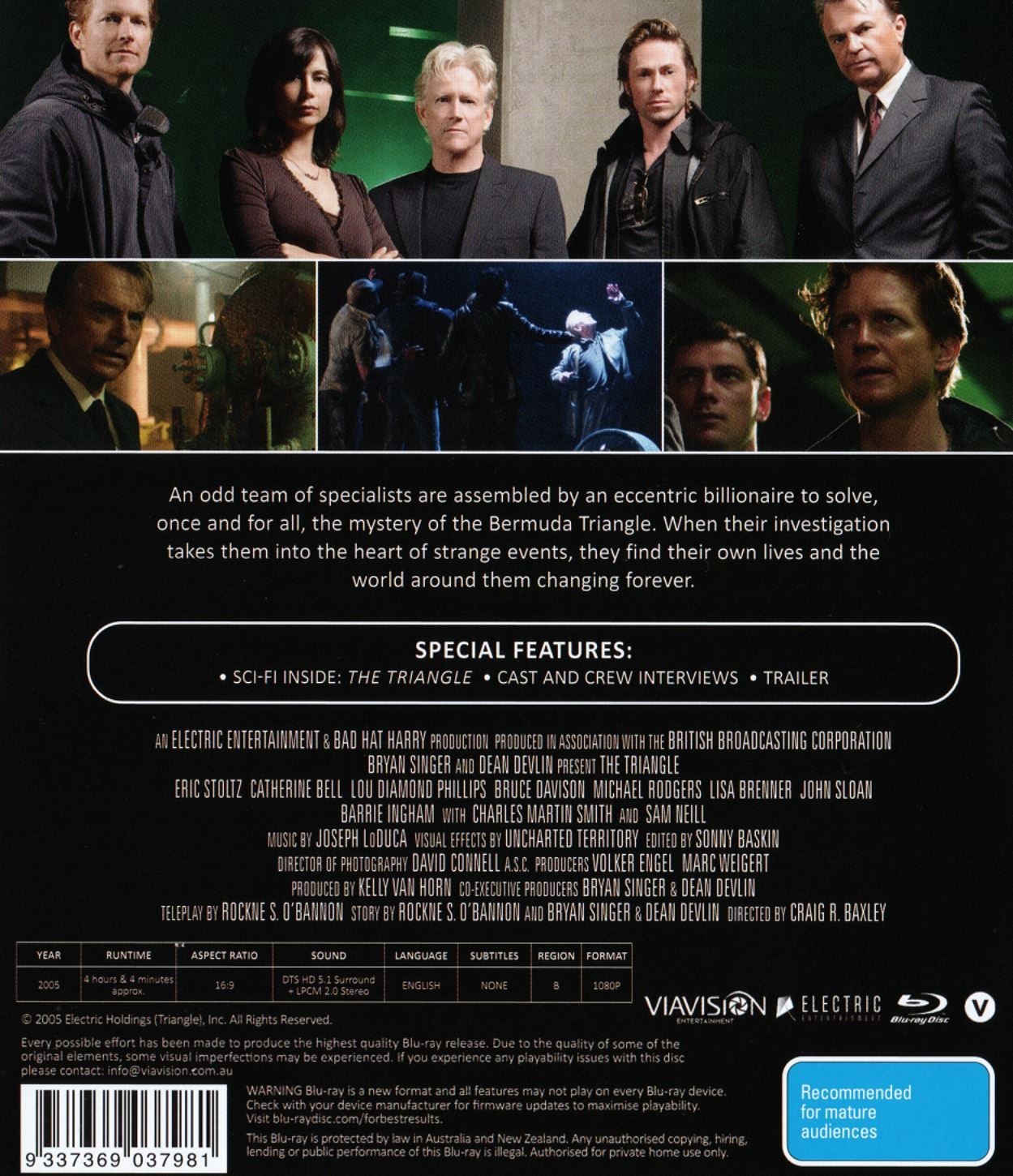 THE TRIANGLE The Mini-Series (2005) Blu-Ray BRAND NEW (USA Compatible)