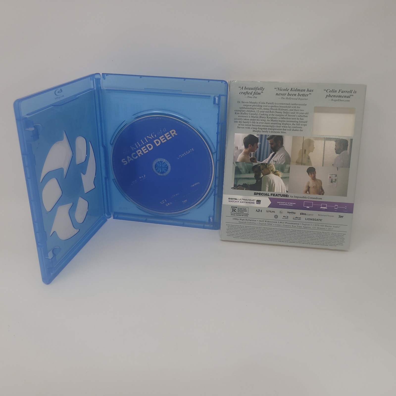 The Killing of a Sacred Deer Blu-ray 2017 Nicole Kidman w/ Slipcover NO DIGITAL