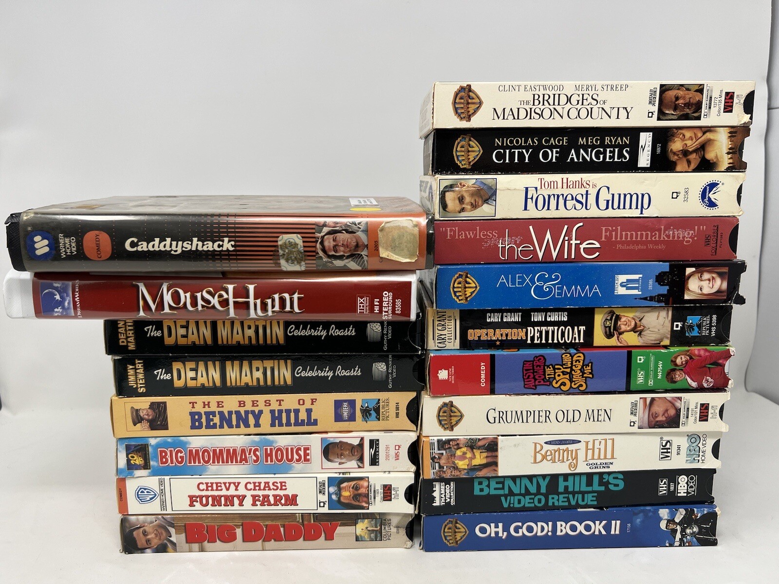 VHS Lot – 19 Tapes – Comedy Stand-Up Roasts Romantic Comedy Rom-Com Sandler