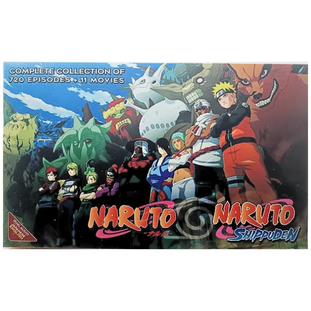 Naruto Shippuden Complete Series 1-720 + 11 Movies DVD Eng Sub New