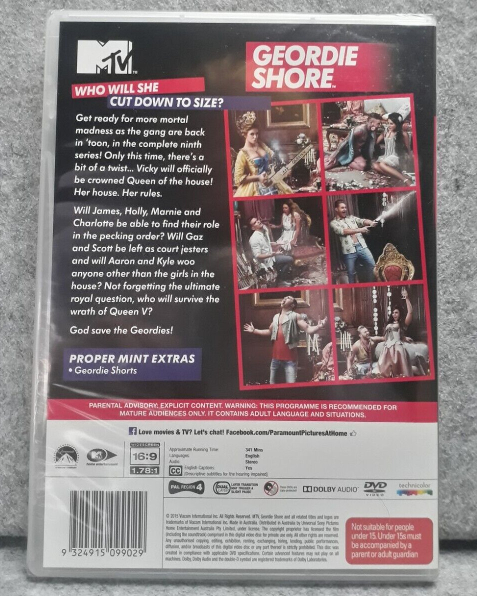 NEW: GEORDIE SHORE Season 9 Drama TV Series DVD Region 4 PAL Free Fast Post