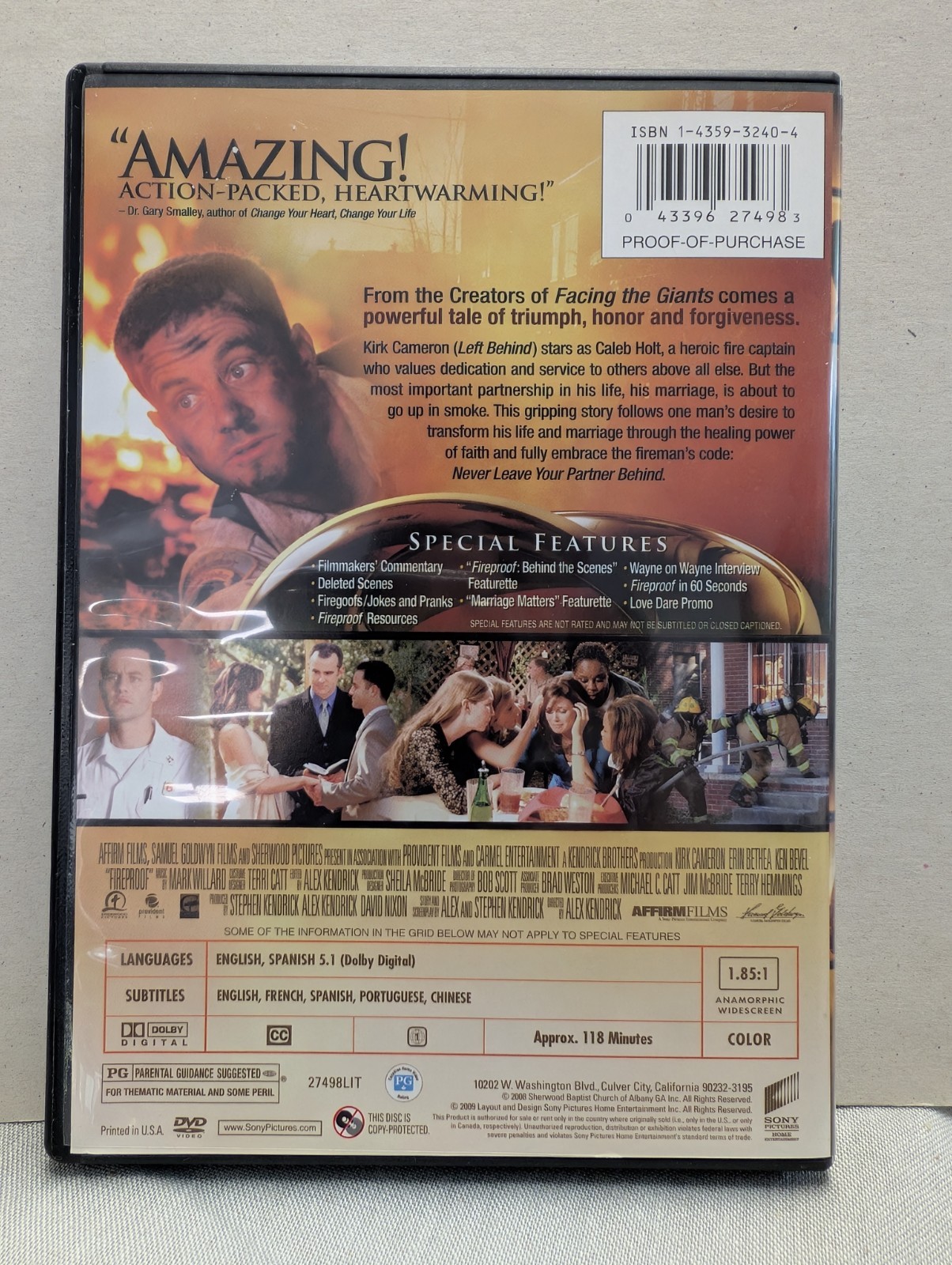 Fireproof – DVD – GOOD
