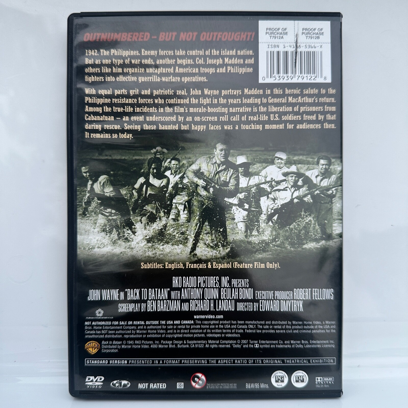 Back to Bataan DVD The John Wayne Collection