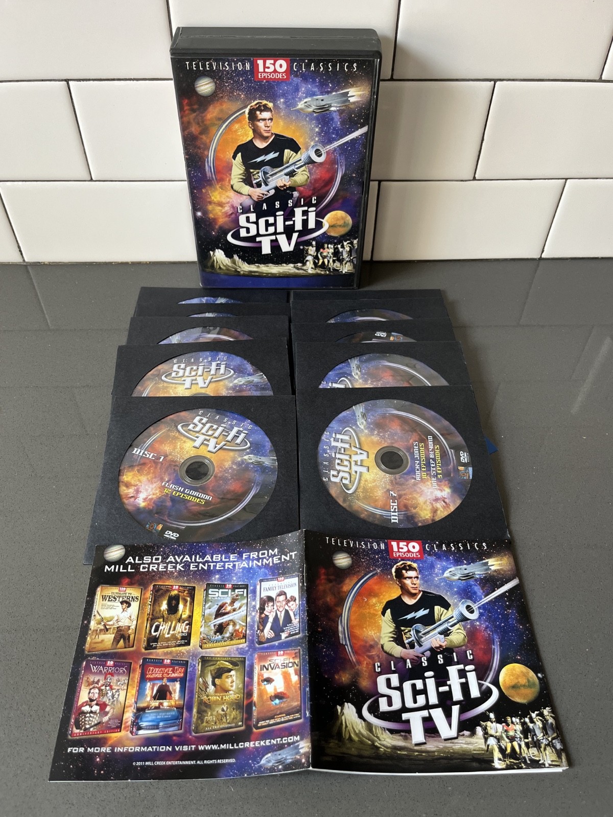 Classic Sci-Fi TV 150 Episodes DVD Collection Flash Gordon Rocky Jones