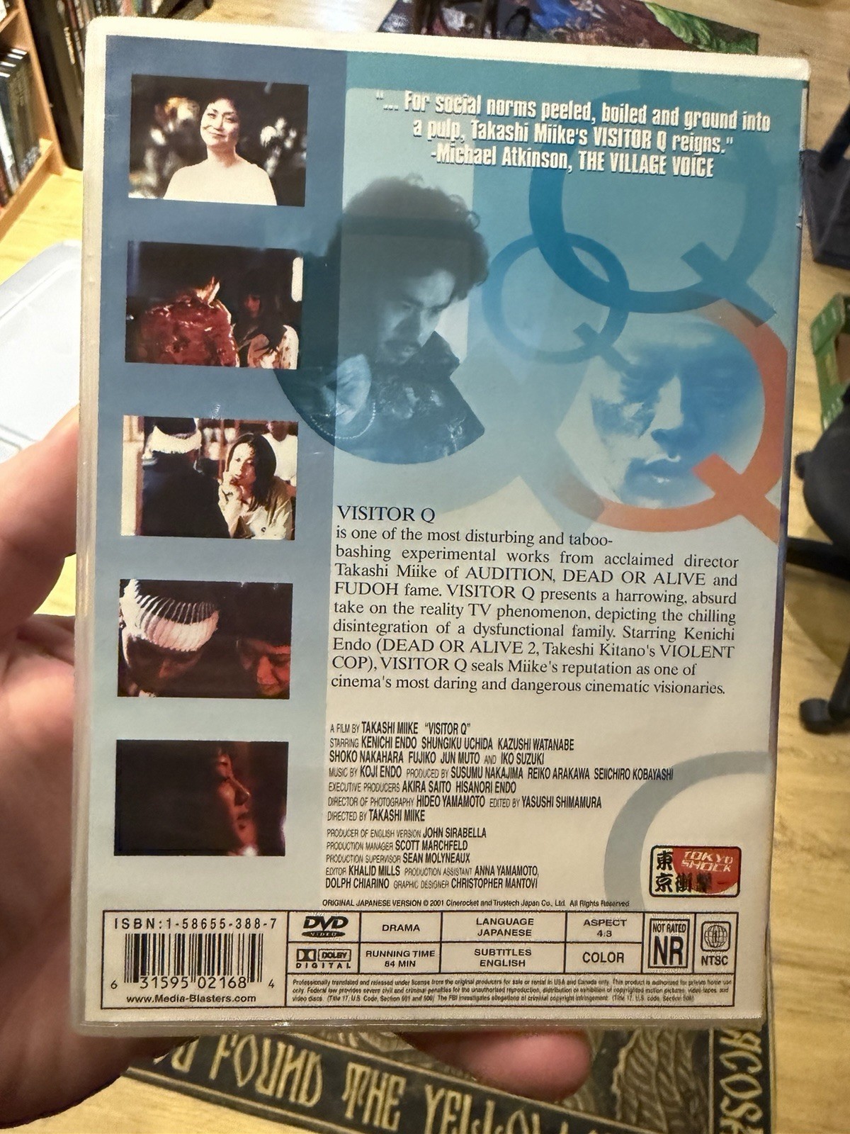Visitor Q DVD Takashi Miike Tokyo Shock OOP Horror HTF