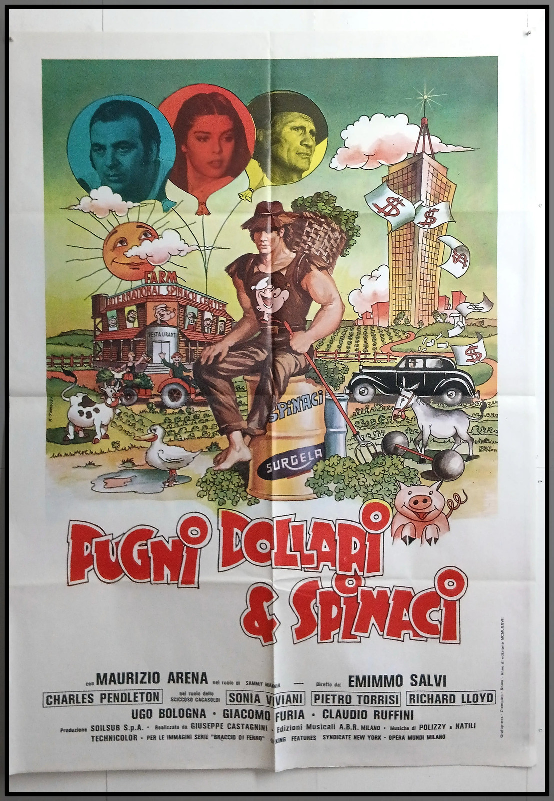 cm.100×140-PUGNI DOLLARI E SPINACI-ARENA-SALVI-COMMEDIA-O47-26