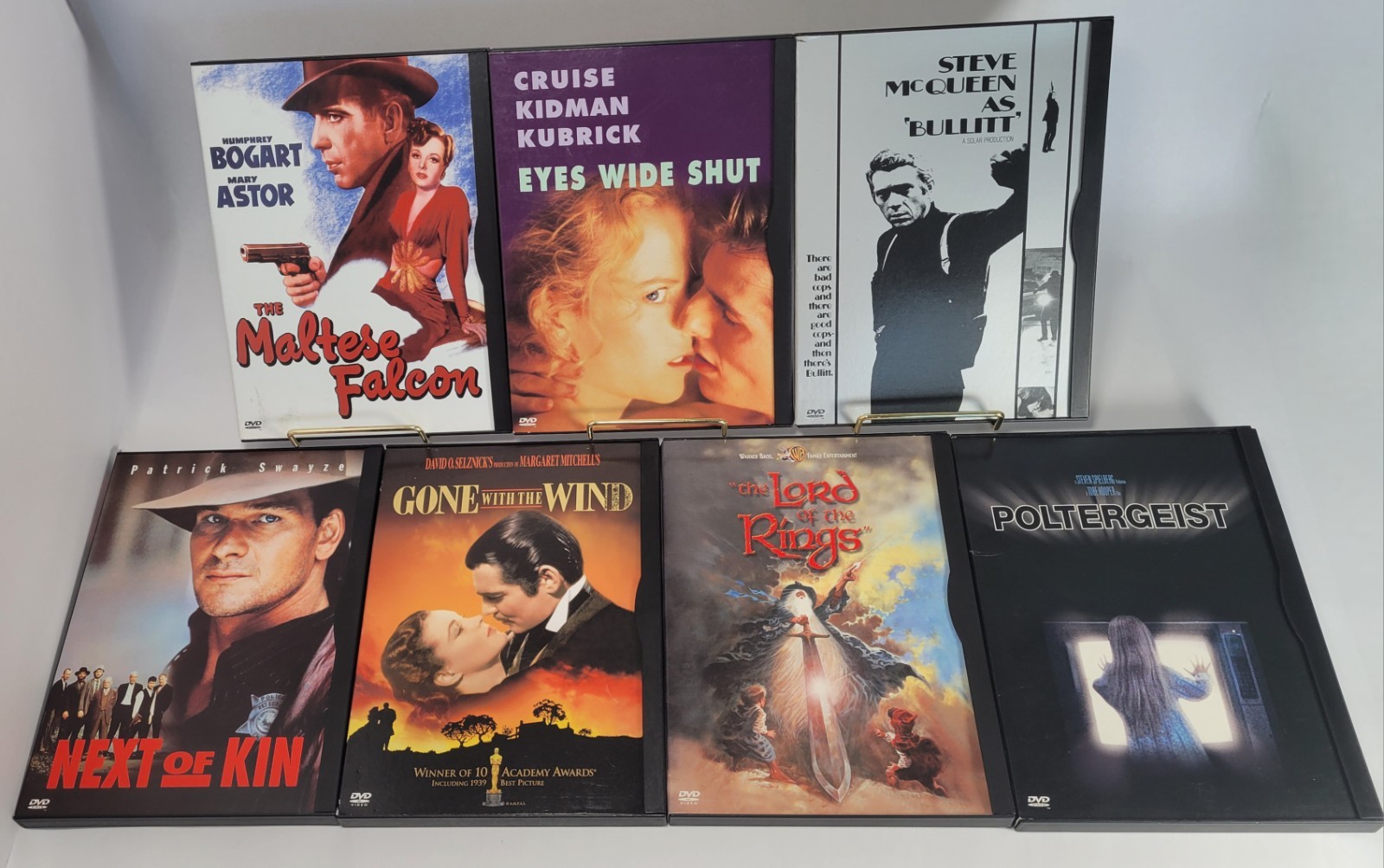 Warner Snapcase DVD Lot of 7 — LOTR Eyes Wide Shut Bullitt Poltergeist – Classic