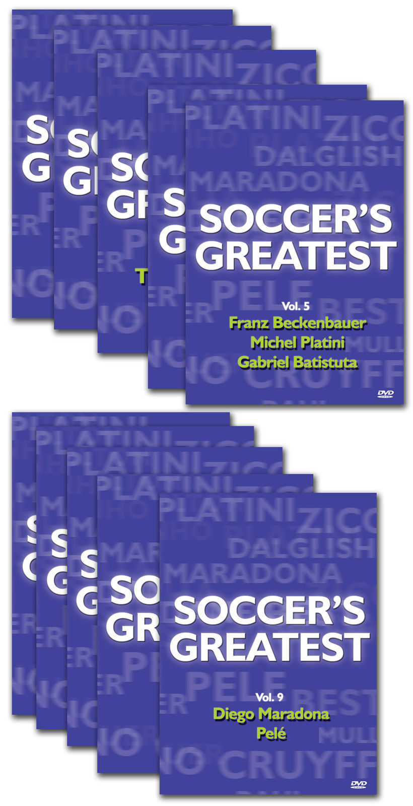 Soccer’s Greatest: Top 25 Players of All Time (10 DVDs)