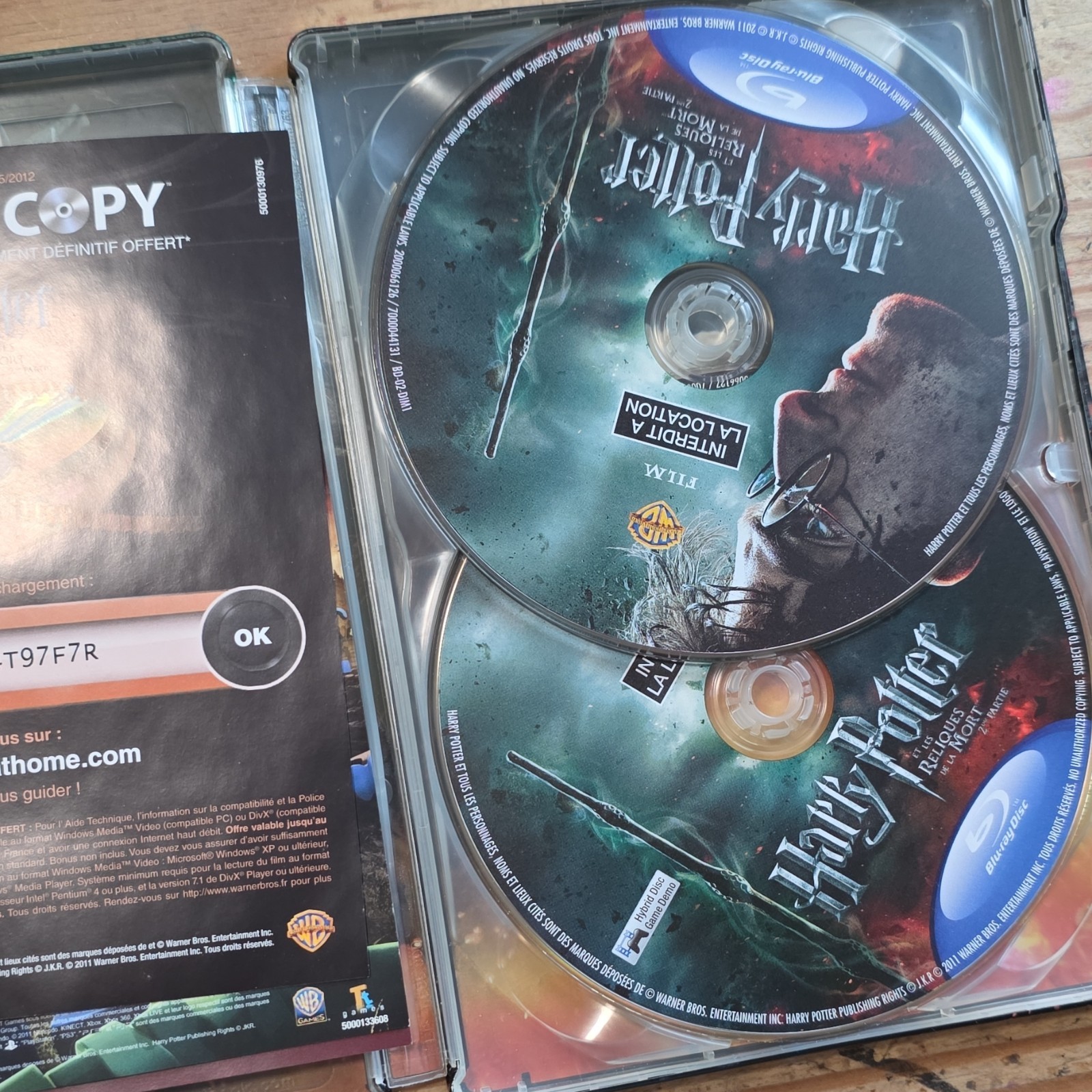 Warner Bros Harry Potter Blu-ray Steelbook Daniel Radcliffe Chris Columbus