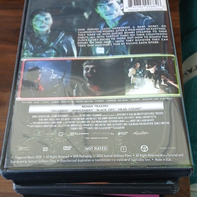 Samuel Goldwyn Films Triggered DVD (2020) NR Horror Widescreen Subs Reijna