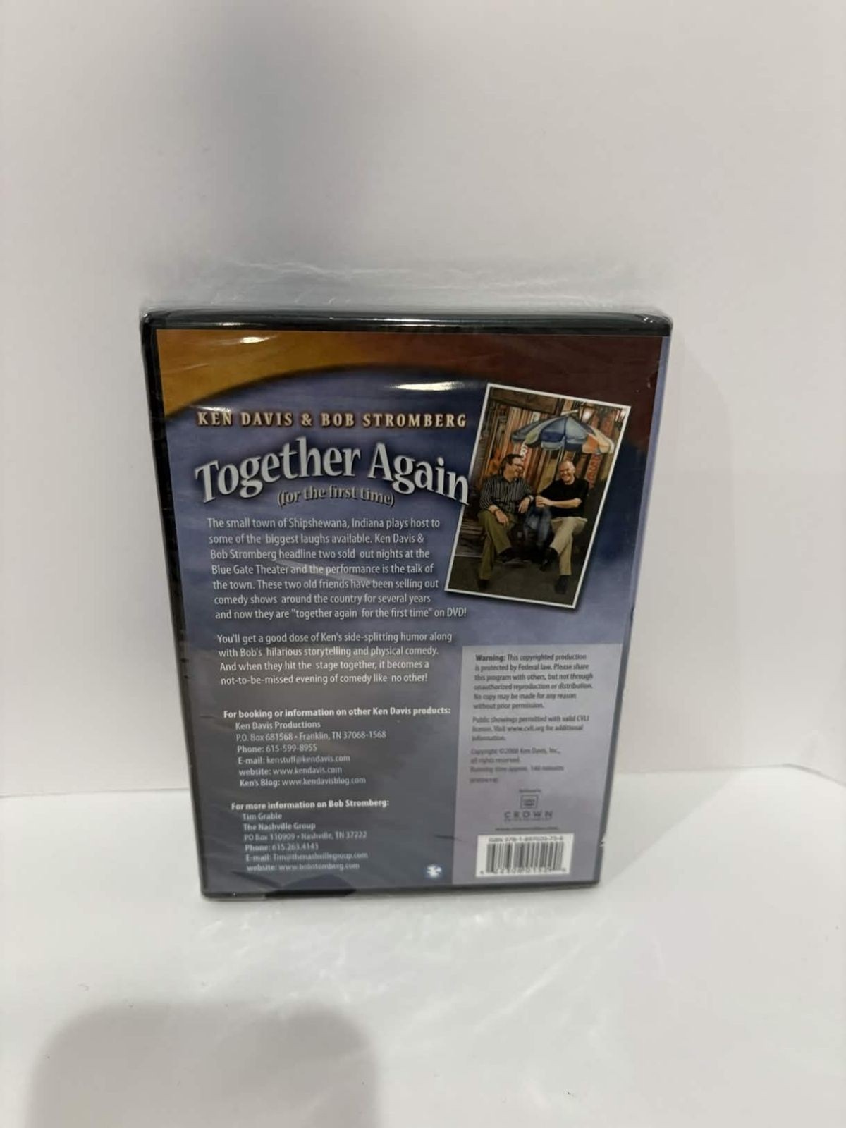 Ken Davis & Bob Stromberg Together Again For The First Time DVD Sealed New