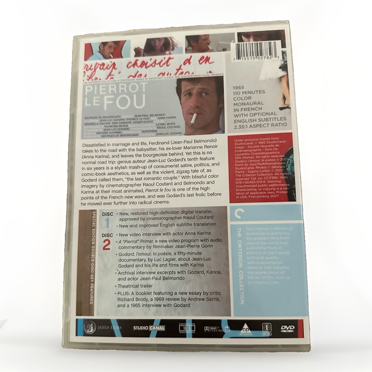 Pierrot Le Fou (DVD, 1965)