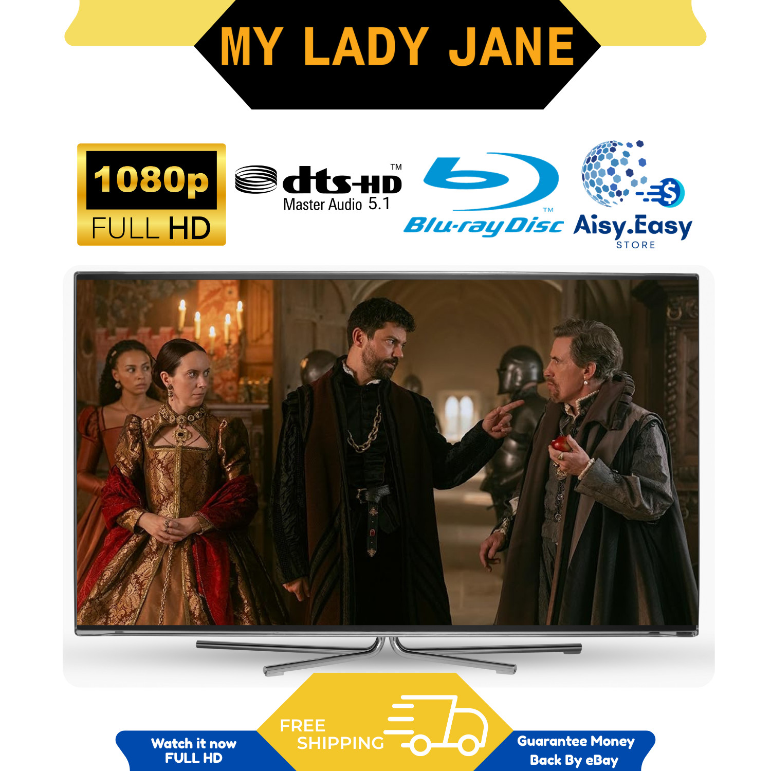 My Lady Jane Complete Season 1 Drama Comedy Romance History Region Free Blu Ray