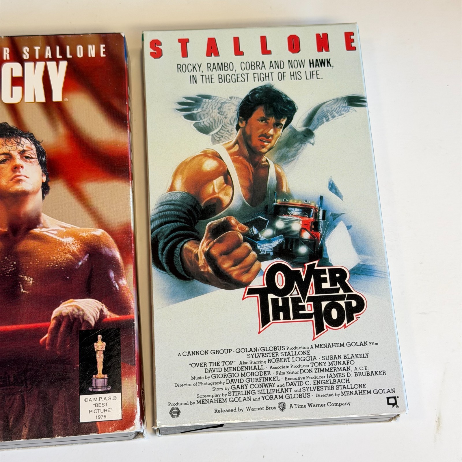 Stallone VHS Lot Rocky Cliffhanger Over The Top Action Boxing