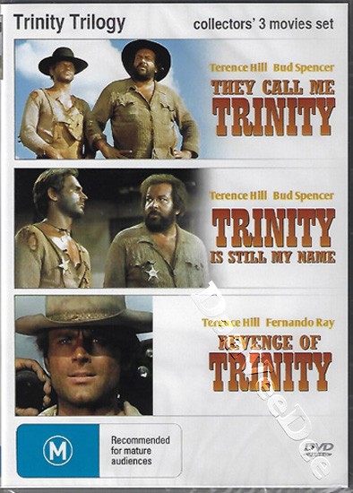 Trinity Trilogy NEW PAL/NTSC Cult 3-DVD Set Enzo Barboni Terence Hill