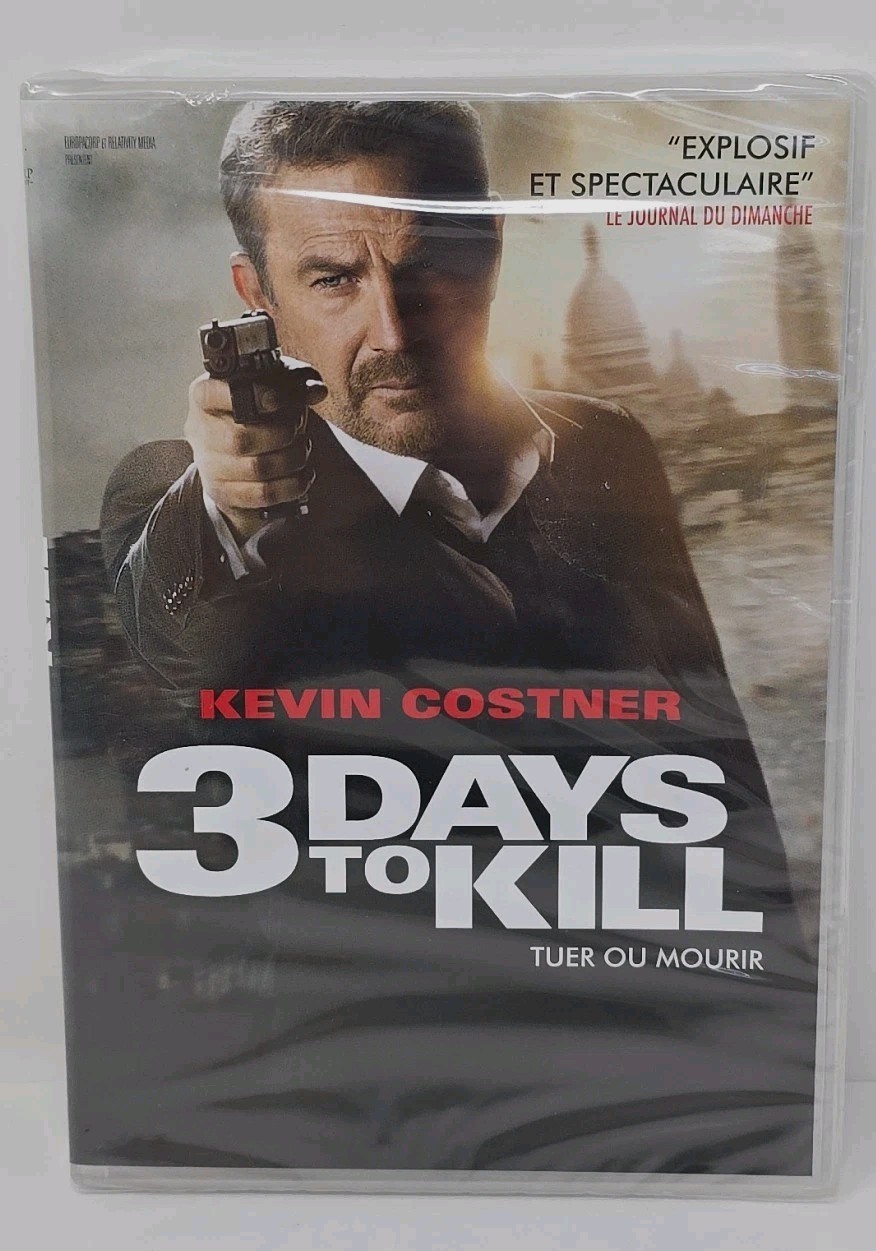 3 Days to Kill Tuer ou Mourir DVD NEUF Kevin Constner French and English NEW